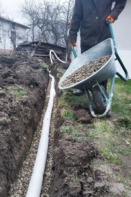 Drainage system setup
